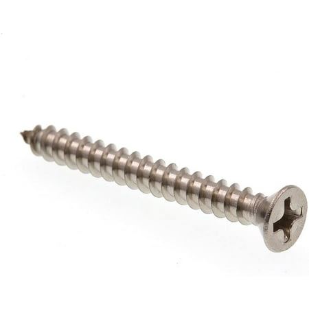 

9016339 Sheet Metal Screw Self-Tapping Flat Head Phillips #6 X 1-1/4 in Grade 18-8 Stainless Steel Pack of 100