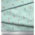 thumbnail image 2 of Soimoi Green Cotton Duck Fabric Plant & Floral Printed Fabric 1 Yard 42 Inch Wide, 2 of 3