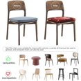 thumbnail image 5 of 6 Packs Removable Chair Seat Covers for Dining Room, Flower Love Heart Stretchable Office Kitchen Chair Slipcovers Cushion Protector Valentine''s Day Furniture Decor, 16.9x16.9 Inches, 5 of 6