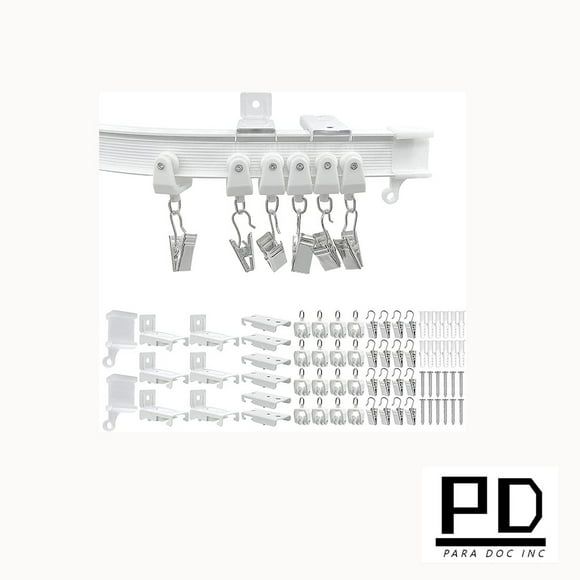 Curved Ceiling Track Room Divider Shelly Lighting