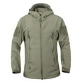 thumbnail image 2 of Dvkptbk Jacket Hoodies Men's Warm Fleece Skin Soft Outdoor Solid Color Jacket on Clearance, 2 of 8