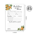 thumbnail image 2 of A Little Cutie Prediction and Advice Cards - Pack of 25 - Citrus Orange Theme Baby Shower Invitations, Wishes for New Parents, Mom & Dad to be Mommy & Daddy Message Shower Activity Keepsake G350-PDAV, 2 of 7