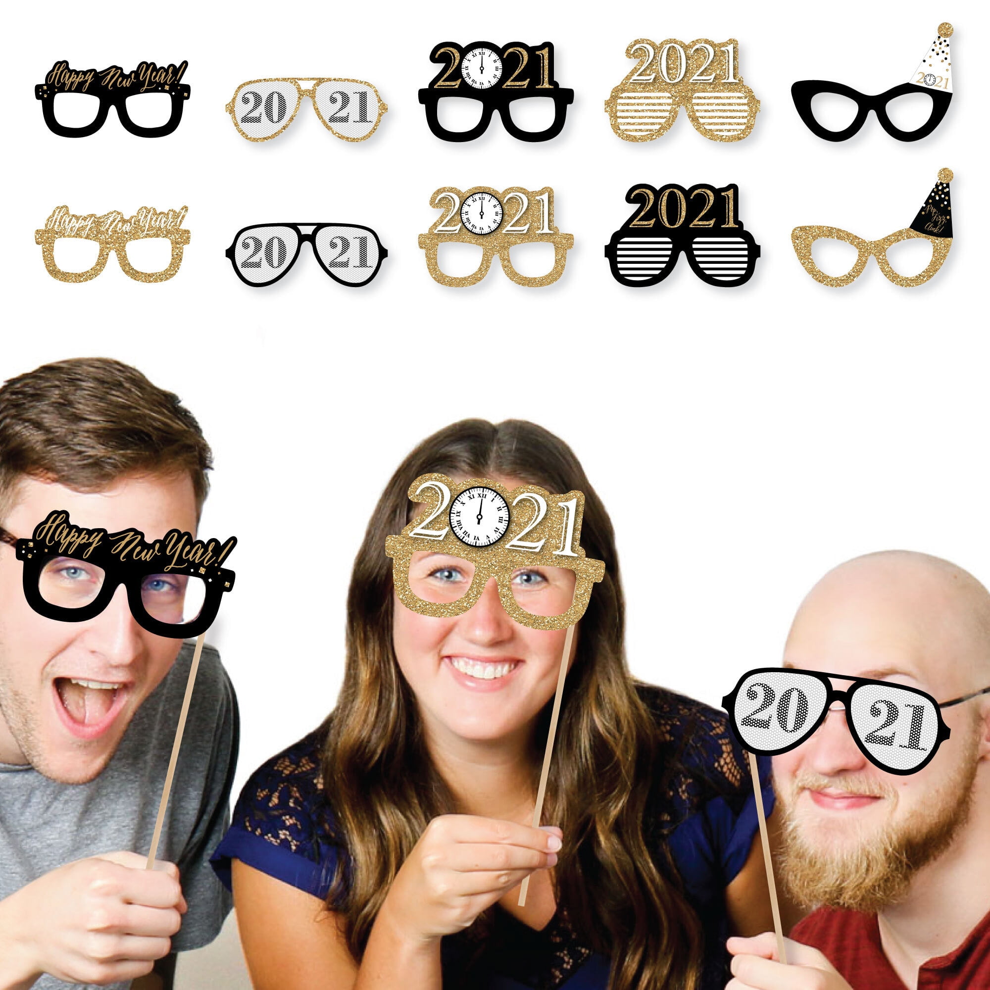Qpout 24PCS Lunettes Happy New Year Eyeglasses Metallic Glitter NYE Cadre de Lunettes Décoratif NYE Cadre de Lunettes Photo Prop Cadre de Célébration Photo Prop pour 2021 New Years Eve Party Supplies Qpout 24PCS Lunettes Happy New Year Eyeglasses Metallic Glitter NYE Cadre de Lunettes Décoratif NYE Cadre de Lunettes Photo Prop Cadre de Célébration Photo Prop pour 2021 New Years Eve Party Supplies