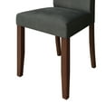 thumbnail image 5 of Castle Place Simple Sophisticated Velvet Upholstered Dining Chairs, Light Grey, Set of 2, 5 of 9