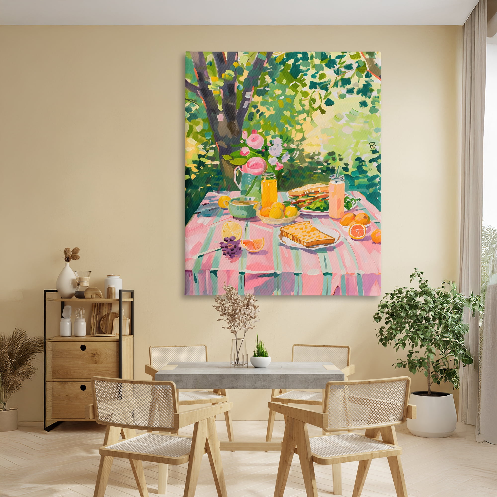 Stupell Industries Breakfast Picnic in Garden Canvas Wall Art, design by The Prints Vibe
