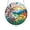 C, variant on Stained Glass Style Tulip Flower Suncatcher - Round Acrylic Window Hanging Ornament with Hanging Chain - Vibrant Floral Wall Art Decor for Home Garden Window, 6-Inch