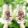 thumbnail image 4 of Pomeranian Mother Book Lover Living That Dog Mom Life Happy Mother's Day 30oz Stainless Steel Tumbler Insulated Cup with Lid Pom Dog Lover Gifts - 03004, 4 of 5