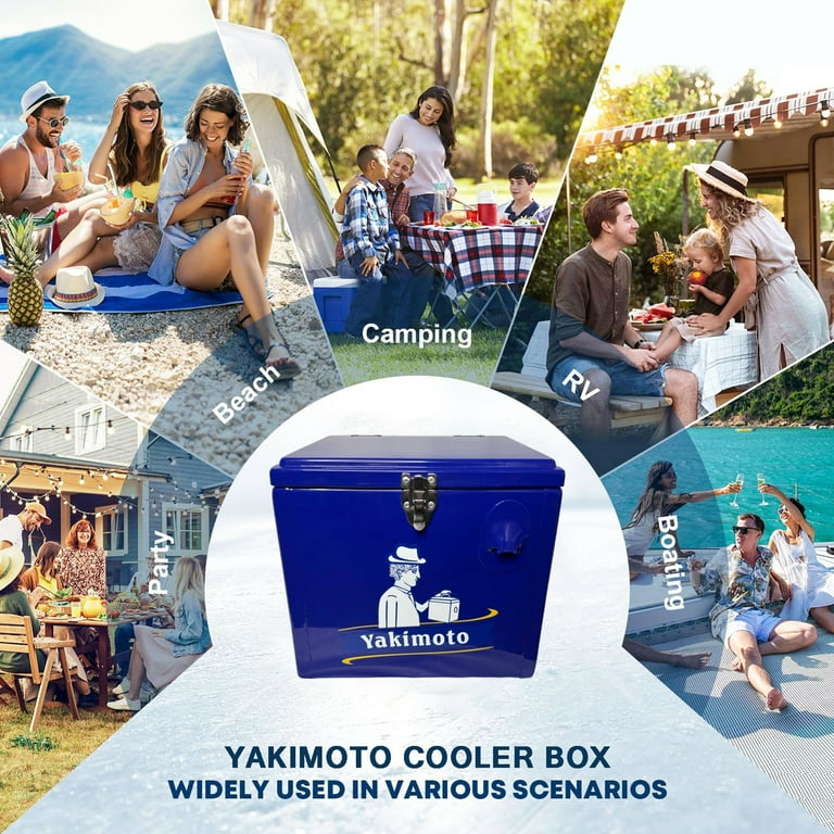 Yakimoto 15l/16Qt Reflex Blue Cooler Box - 4-Day Ice Retention