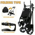 thumbnail image 3 of ZENSTYLE Detachable Pet Stroller 3-in-1 Multifunction Jogger Stroller for Dog and Cat Black, 3 of 6