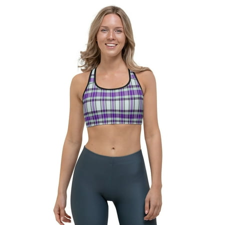 

Women’s Plaid Pattern Soft Colorful Comfortable Sports bra