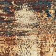 thumbnail image 1 of Ahgly Company Machine Washable Indoor Square Abstract Sangria Brown Area Rugs, 6' Square, 1 of 7