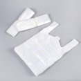 thumbnail image 2 of 100pcs White Food Grade Plastic Bag With Handle Food Packaging Bag For Supermarket Store Grocery (20*30), 2 of 2