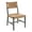 Gray, variant on Maklaine 21" Modern Elm Wood/Paper Rope Dining Chair in Natural