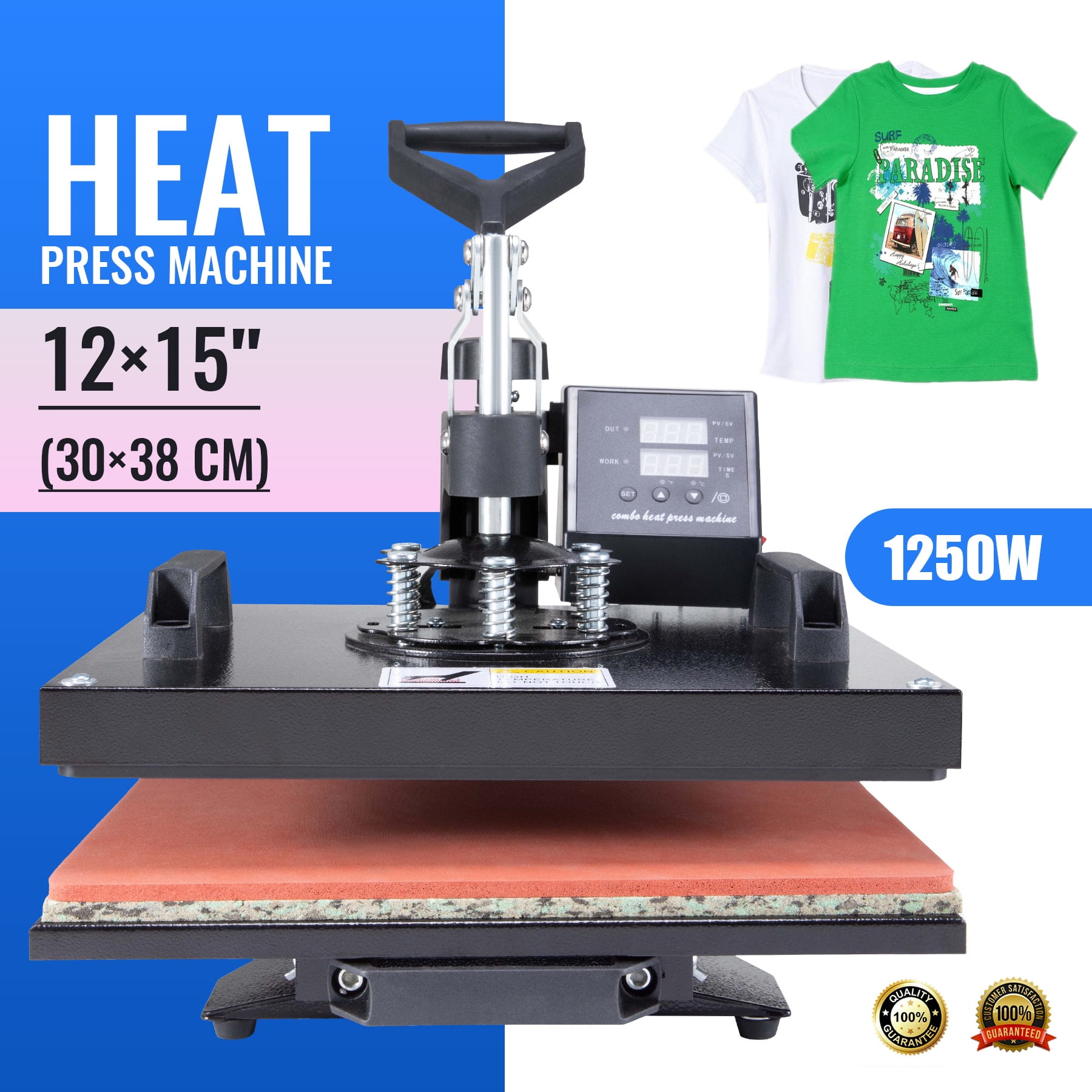 T Shirt Press Professional Swing-away Heat Press Machine Multifunction 12x15 OTA for sale online 