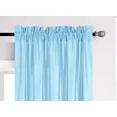 thumbnail image 3 of Gorgeous Home Linen Elegant 2-Piece MR2 Light Blue Curtain Set Semi-Sheer Window Treatment Size 54" wide X 63" length each panel, 3 of 5