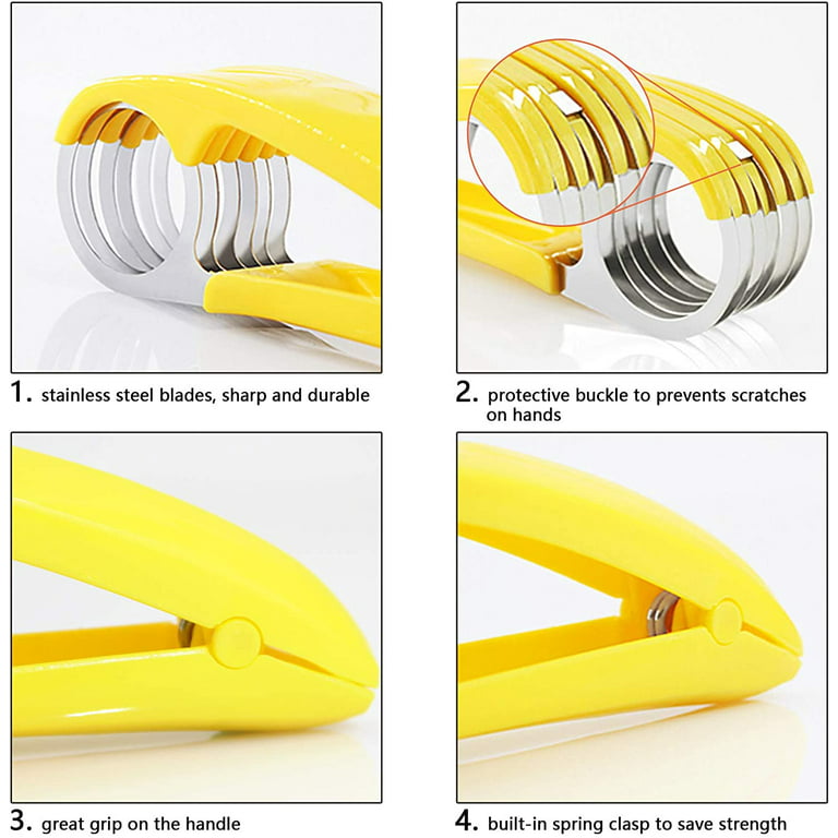 Banana Slicer Stainless Steel Fruit Cutter Vegetable Tools