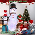 thumbnail image 3 of Regalo inflable navideño con muñeco de nieve, 2,1 m, con luces LED, 3 of 7