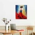 thumbnail image 2 of PRATYUS Fall Decor Red Girl Dancer Canvas Wall Art Picture 16x20in for Living Room Bedroom 16x20in, 2 of 3