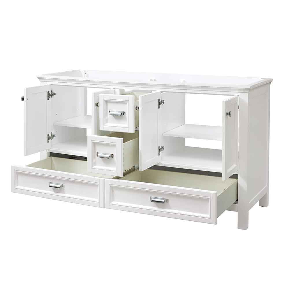 Foremost Brantley 60" White Bathroom Vanity