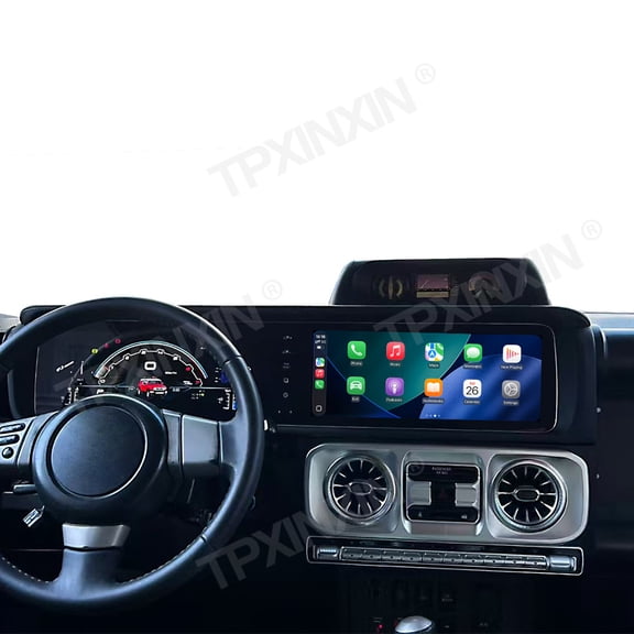 TPXINXIN Dual 12.3 inch For Toyota Land Cruiser FJ 2007-2022 GPS Navigation Android 13 Car Radio CarPlay Multimedia Player Head Stereo Unit HD Screen