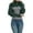 Green, variant on Women Shawl Cape Knitwear with Fringe Bat Sleeve Pullover and Striped Top for Spring Autumn Winter Fashion Navy,One Size