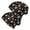 Fox Butterfly Flower, variant on 2PCS Stretch Knit Skull Beanie, Hip-Hop Style, Unisex, Lightweight,Fox Floral Star Black Pattern