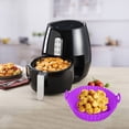 thumbnail image 4 of Taicans Air Fryer Silicone Liners,Air Fryer Silicone Liners Pot,Reusable Oven Microwave Accessories,Replacement of Flammable Parchment Paper,Baking Tray Oven Accessories 5.3 x 7.1 x 2 In Purple, 4 of 7