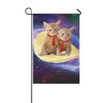 thumbnail image 1 of ABPHQTO Galaxy Space Cat in Pizza Surfing Garden Bandera 30x45 cm, 1 of 1