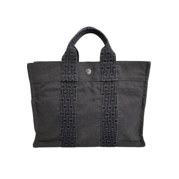 Pre-Owned Hermes Hermès Air Line PM Tote Bag, Business Canvas, Gray (Good)