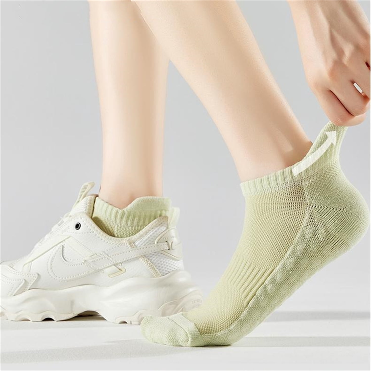 Sookeceks 6 Pairs Ankle Socks for Women, Cushioned Low Cut Sports Socks for Women With Heel Tab Size 5-12