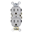 thumbnail image 1 of Contacto Dúplex Leviton 125V 15A Gris, 1 of 3