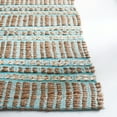 thumbnail image 3 of SAFAVIEH Natural Fiber Petra Striped Area Rug, Teal/Natural, 4' x 6', 3 of 8