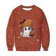 thumbnail image 4 of Ailaofu Women's Halloween Printed Round Neck Casual Sports Long Sleeve Sweatshirt Top Sweatshirt Loose Soft Long Sleeve Pullover Tops, 4 of 6