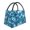 Blue Tie Dye, variant on Vsdgher Boat In Ocean Print Insulated Reusable Bags with Sturdy Zipper and Handles, Foldable Totes for Hot or Cold Food Bring or Delivery