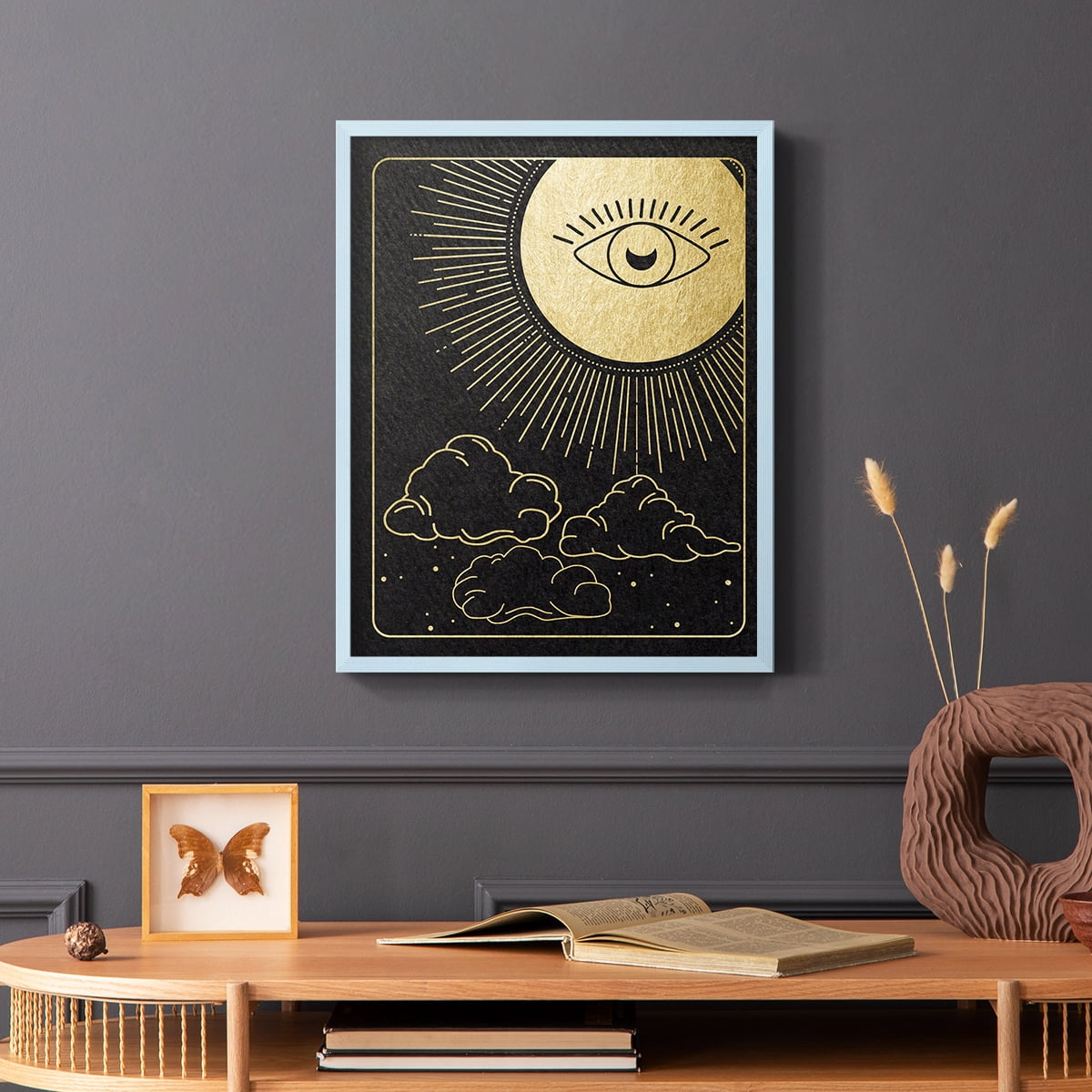 Celestial Eye in Paper Solid Wood 8 x 10 Framed Print
