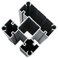 thumbnail image 3 of vidaXL Fence Panel WPC 68.9"x73.2" Black, 3 of 10