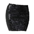 thumbnail image 1 of Faldas de mujer cortas con lentejuelas y lentejuelas para niña, falda elástica para cena, fiesta de graduación, cóctel, festival , negro, 1 of 7