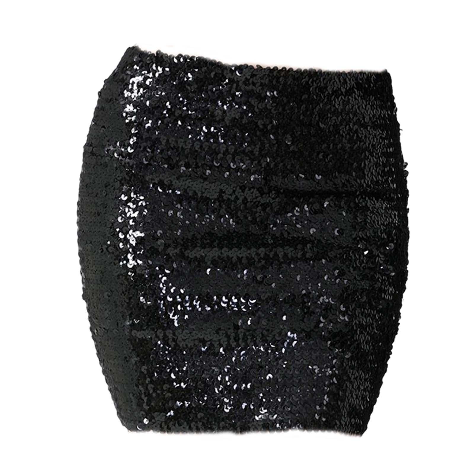 Glitter skirt black online