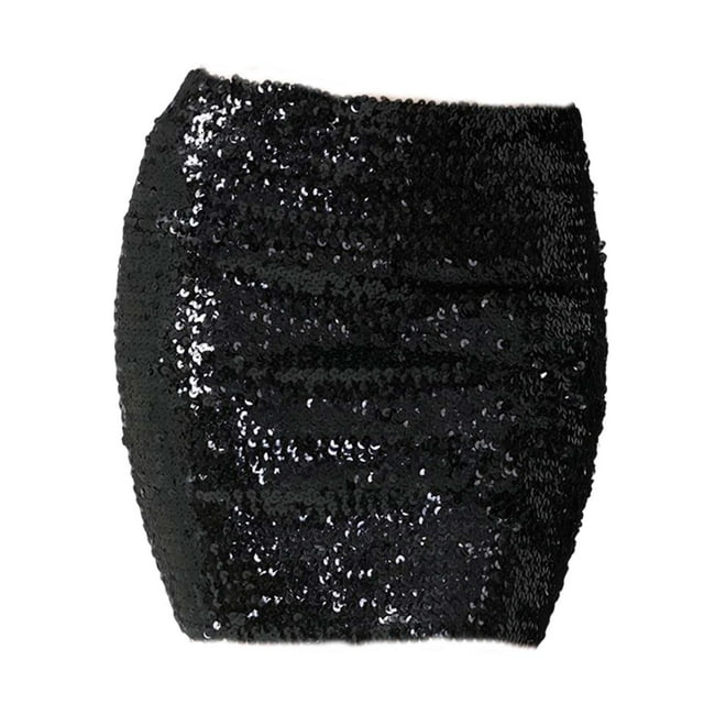 s de moda para mujer, ropa de calle elástica ostentosa, vestido de tubo, de lentejuelas para negro Zulema Vestido de moda
