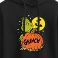 thumbnail image 3 of The Grinch - Grinch And Pumpkin - Juniors Cropped Pullover Hoodie, 3 of 5
