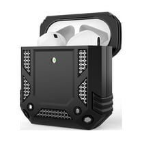 NIFFPD Apple AirPods Case, Full-Body Hard Silicone Shockproof AirPods Case Cover Airpods 2&1 Black