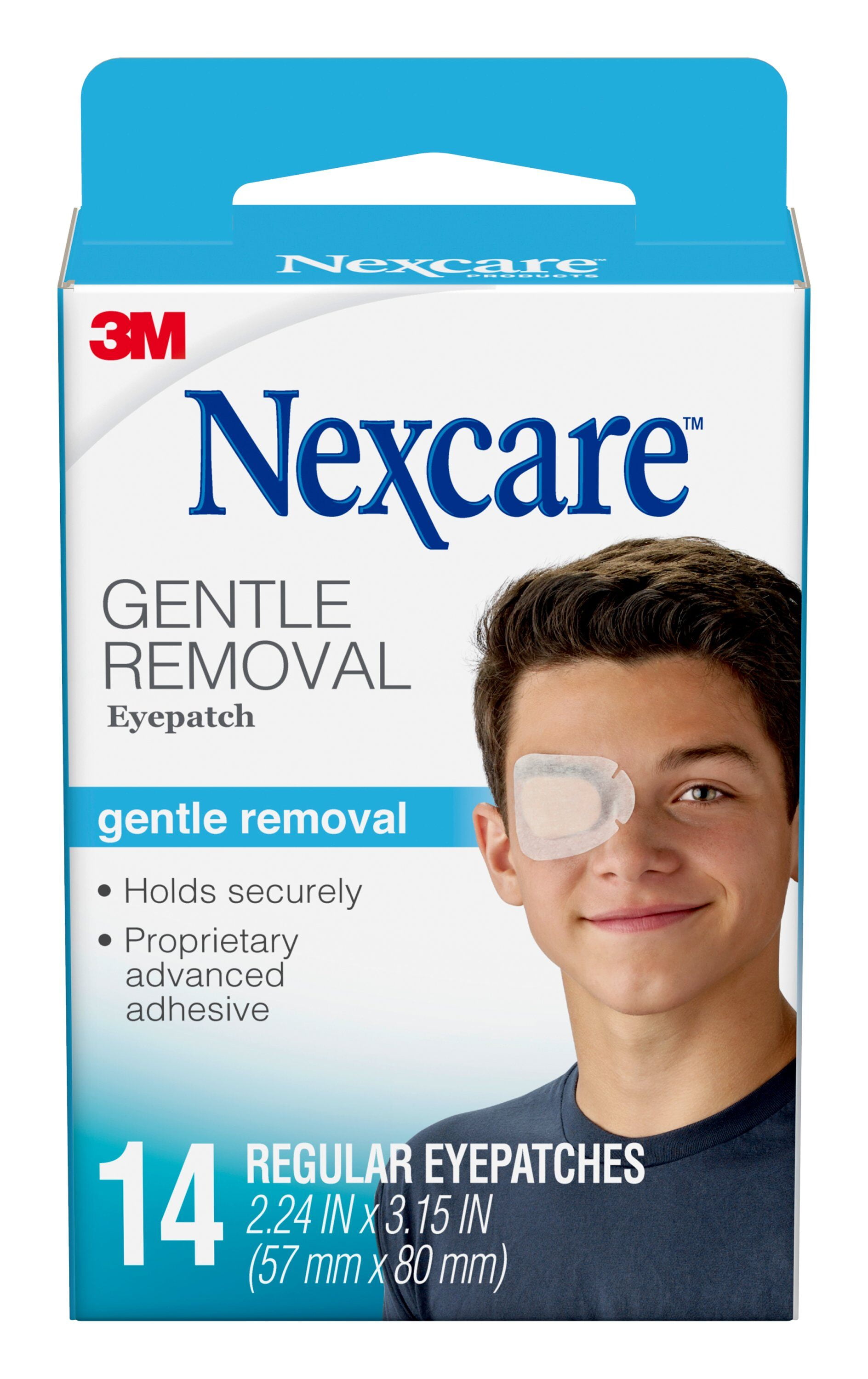 Nexcare Gentle Removal Eye Patch, Regular Eyepatches, 14 ct.