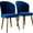 Navy Blue, variant on Dining Chair Of 2 In Gold Velvet, No Assembly, Solid Wood Build, Stylish , Fabric, Mid-century Modern Design, 20.79 In. D X 22.78 W 35.2 H Chairs, Velvet Upholstery, Frame, Fashionable Back