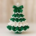 thumbnail image 5 of DIY Crochet Christmas Tree Kit, 2026 New Handmade Holiday Decoration Set for Beginners, Crochet Christmas Tree Bow Pearl Embellishment, Home Craft with Yarn, Hook, Beads Instructions, 5 of 6