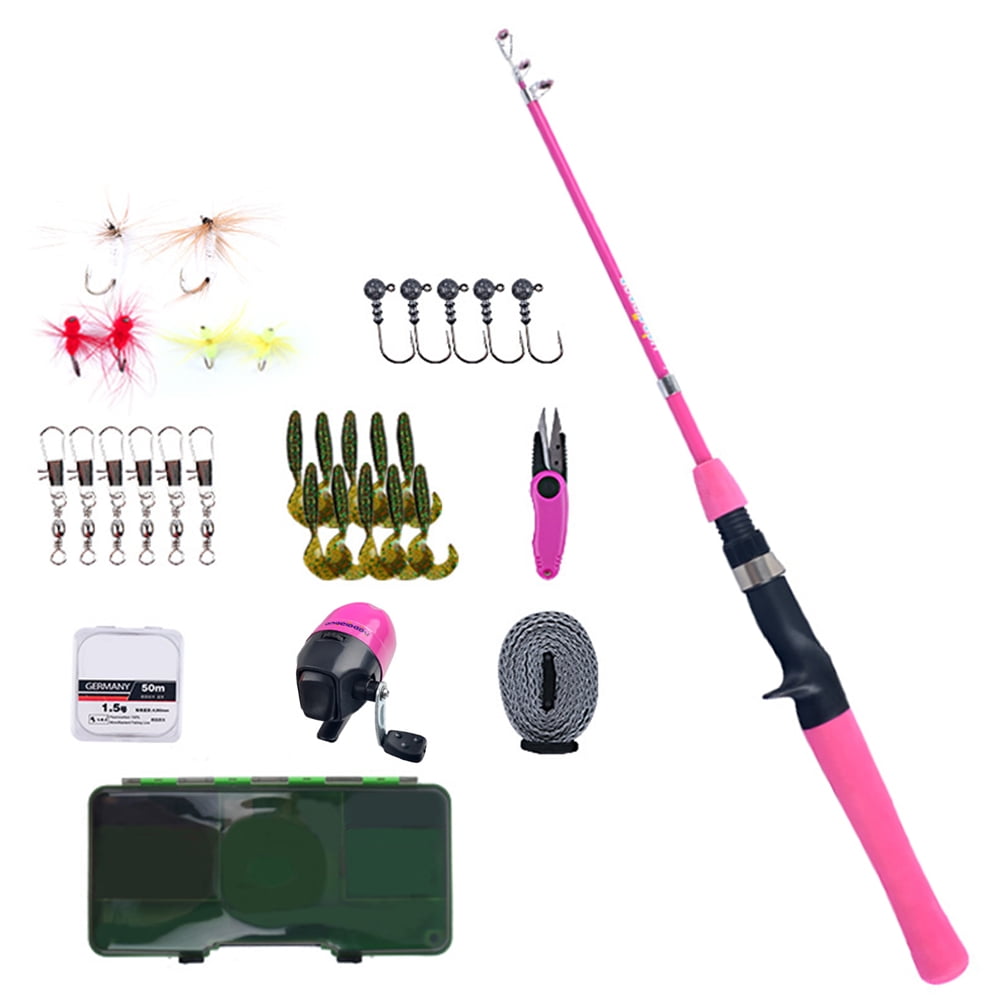 AIHOME Kids Beginngers Fishing Pole Set Portable Easy to Hold Fishing