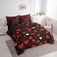 thumbnail image 3 of Homewish Teens Female Men Romantic Couple Lover Twin Bedding Sets 7-Piece,Red Love Heart Print Bedding Comforter Set Microfiber,Happy Valentine'S Day Breathable Sheet Sets,Super Cozy Room Decor, 3 of 8