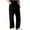Black, variant on ZVNAΖH Mens Straight Leg Jeans Baggy Stretch Low Waist Jeans Denim Pants