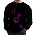 thumbnail image 1 of Wyzesi Chandail en Molleton Couverture Mignonne pour Hommes Musique Carnaval Pull Décontracté Sport Combinaison d'Instruments Imprimé Style Deux, 1 of 4