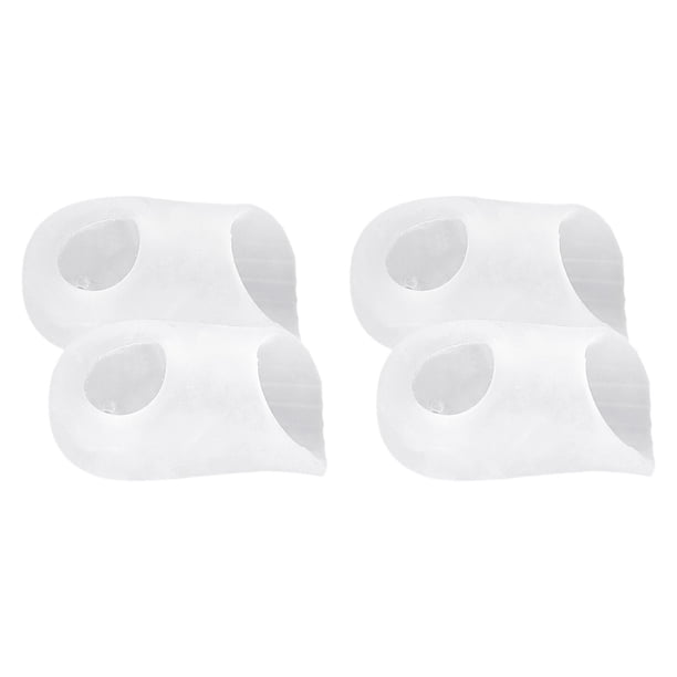 4 protectores de puntera, almohadillas suaves para juanetes y callosidades. Claro