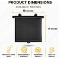 thumbnail image 2 of EcoNour Car Window Shades (4 Pack) | Retractable Roller Sunshade for Kids & Baby | UV & Heat Protection | Privacy Blackout Curtain Shades | Easy Install Car Window Shade | 15" x 17", 2 of 7
